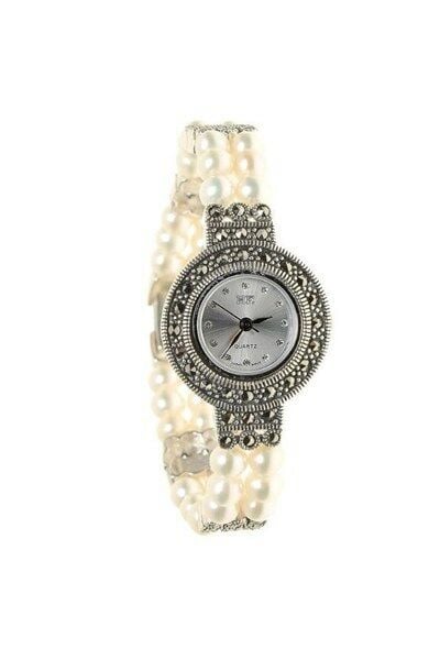 MARCASITE PEARL WATCH