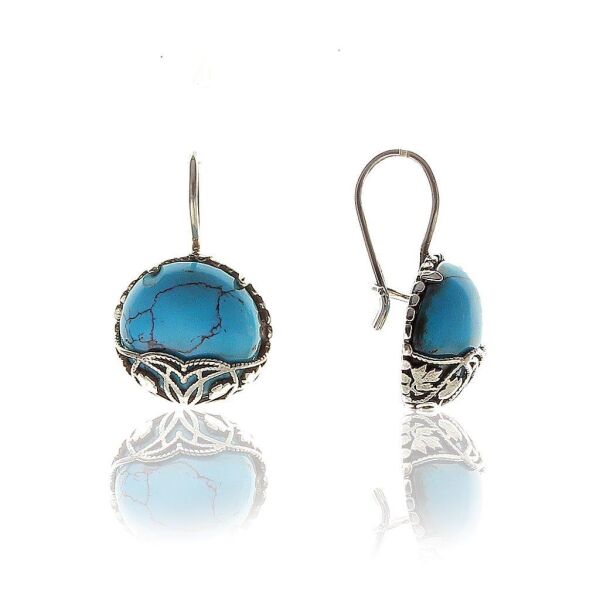 Caged Triset with Turquoise Stone