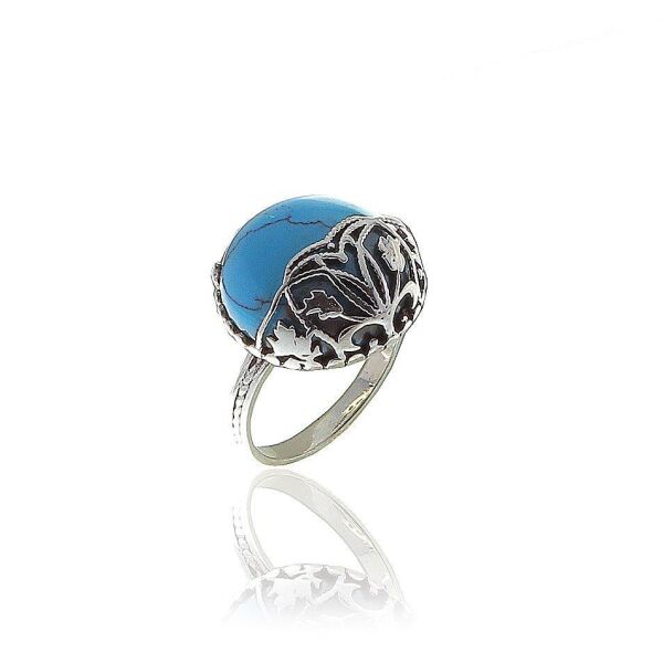 Caged Triset with Turquoise Stone