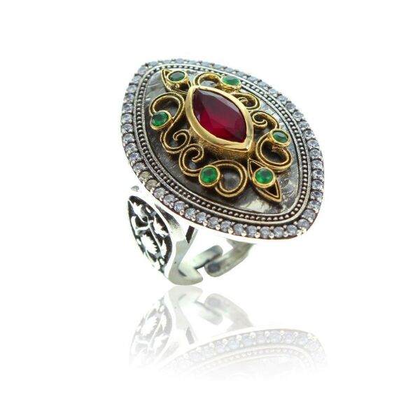 Authentic Root Ruby, Root Emerald and Zircon Stone Triad