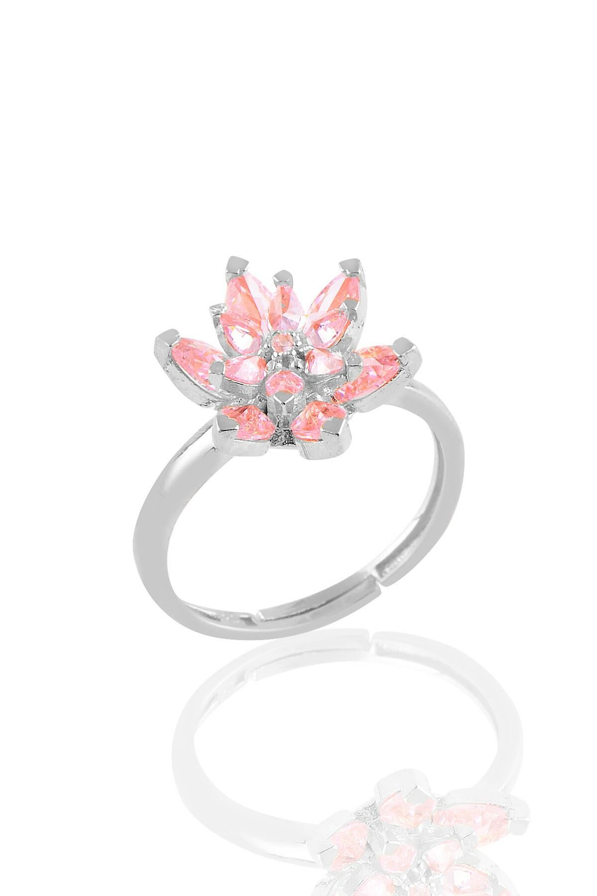 Pink sale flower ring