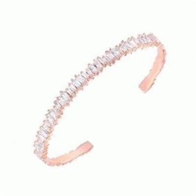 baguette stone rose bracelet