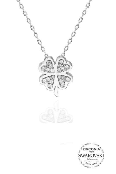 Rose Gold Plated Blossom Crystal Pendant Necklace, Star Swarovski Crystal  Necklace, 925 Silver Clover Necklace - Etsy