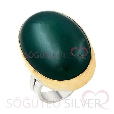 green agate authentic triple set