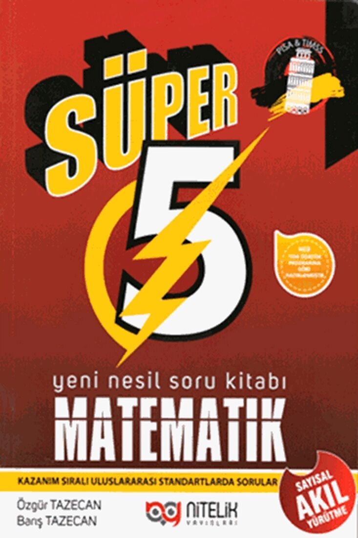 Nitelik 5.Sınıf Süper Matematik Soru Bankası - Güncel