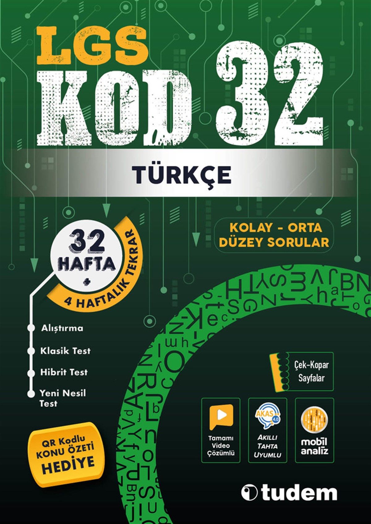 Tudem 8.Sınıf LGS Türkçe Kod 32 Tekrar Kitabı