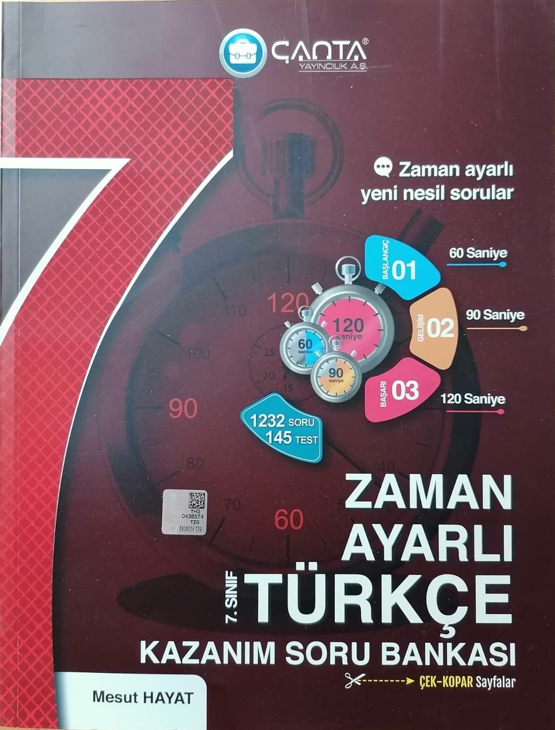 Çanta 7.Sınıf Türkçe Zaman Ayarlı Kazanım Soru Bankası