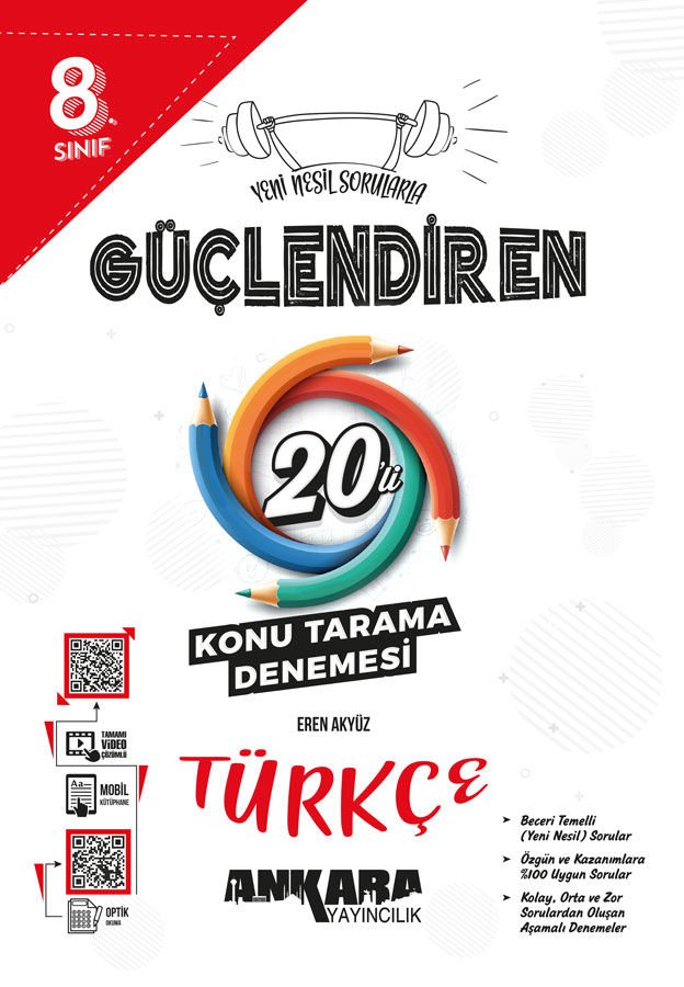 Ankara 8.⁠ ⁠Sınıf LGS Güçlendiren Türkçe 20'li Deneme