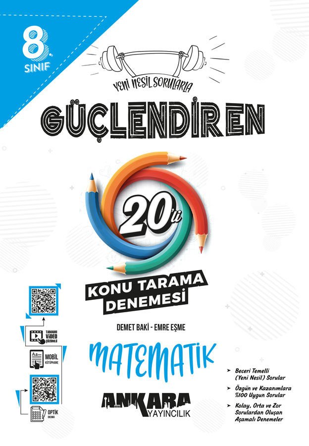 Ankara 8.⁠ ⁠Sınıf LGS Güçlendiren Matematik 20'li Deneme