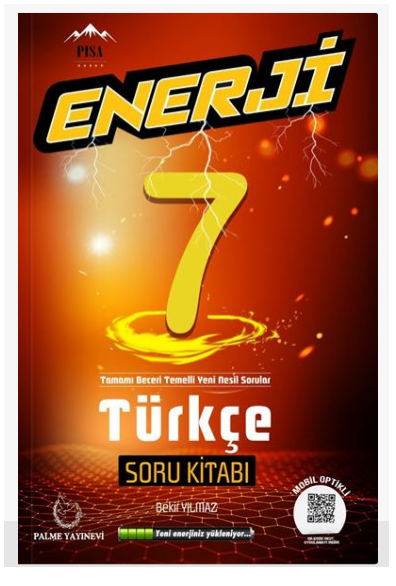Palme 7.Sınıf Enerji Türkçe  Soru Bankası - Yeni Palme 7 enerji
