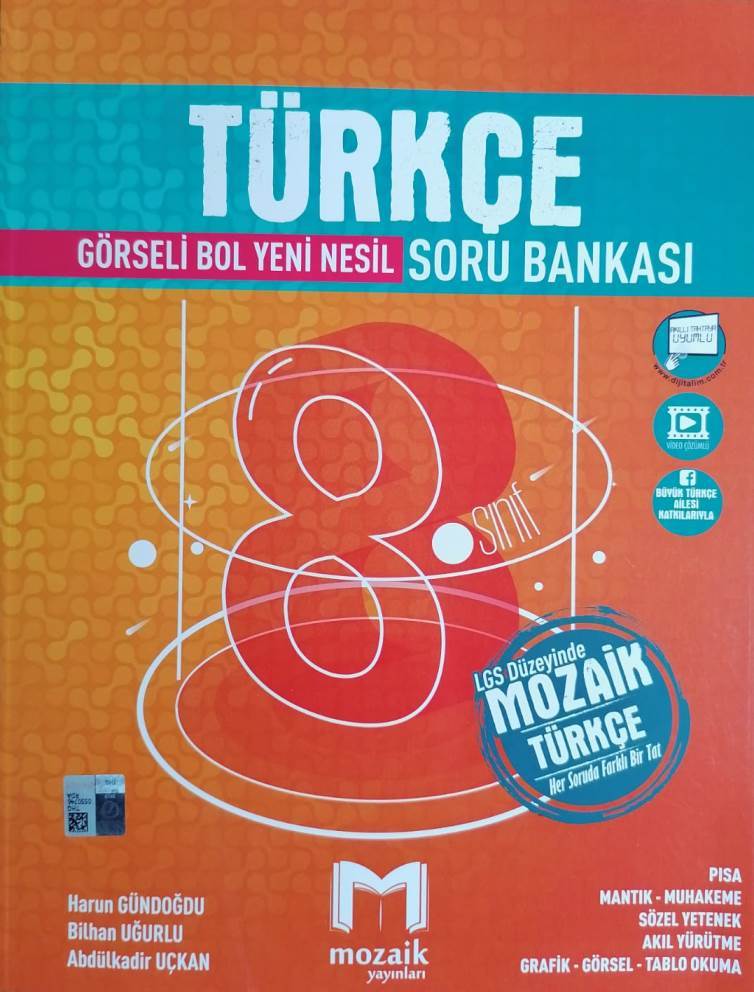 Mozaik 8.Sınıf LGS Türkçe Soru Bankası