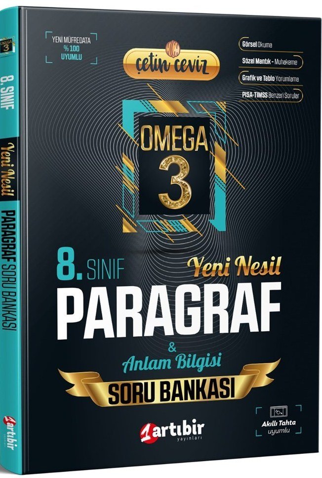 Artıbir Yayınları 8.Sınıf LGS OMEGA Paragraf Soru Bankası- Stk