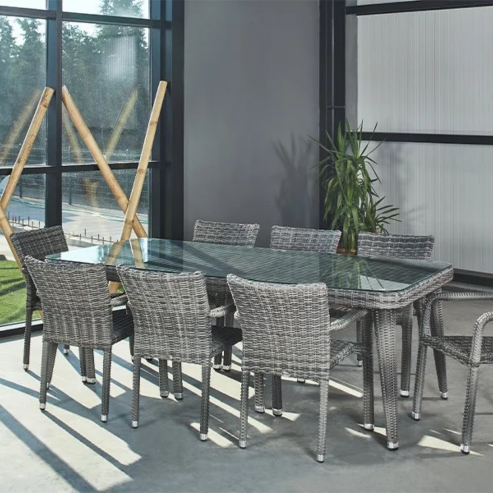 EKİNOKS MASA TAKIMI  8 KİŞİLİK 100X210