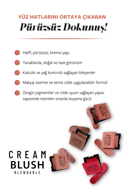 Pastel Cream Blush - Krem Allık 46