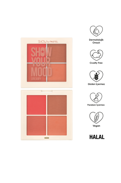 Show By Pastel Show Your Mood Blush Set - Allık Seti 442 Dreamy 4 x 4.3 g