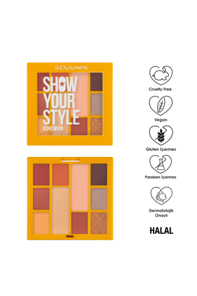 Show By Pastel Show Your Style - Far Paleti 461 Bohemian  8 x 1.30 g / 2 x 3.30 g