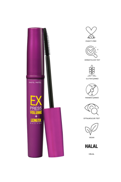 Pastel Express Volume + Length Mascara - Maskara 10 ml