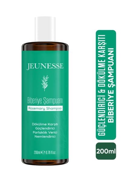 Jeunesse Biberiye Şampuanı Hızlı Saç Uzama Etkili Dökülme Karşıtı ve Güçlendirici