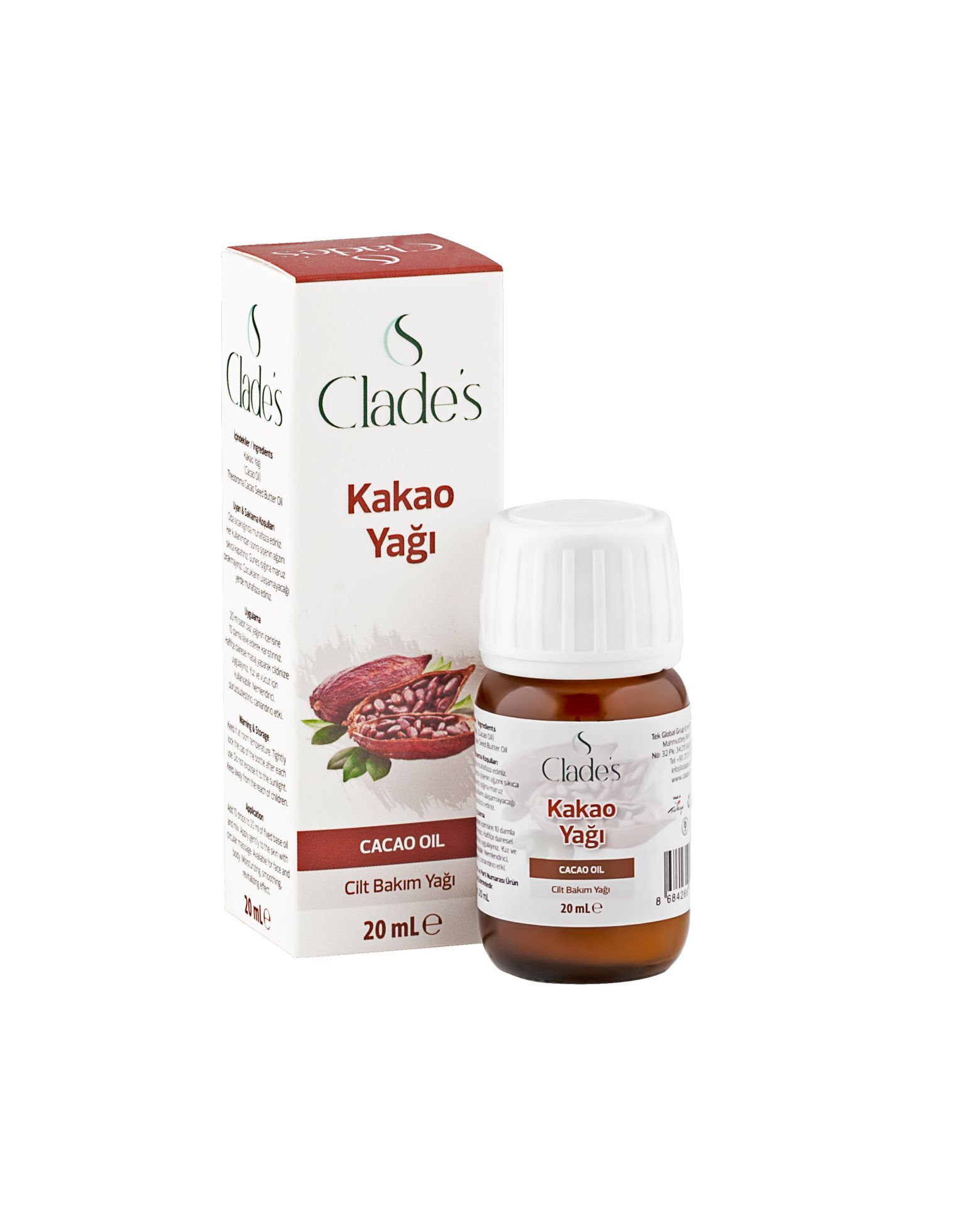 Clades  Kakao  Yağı 20 ml