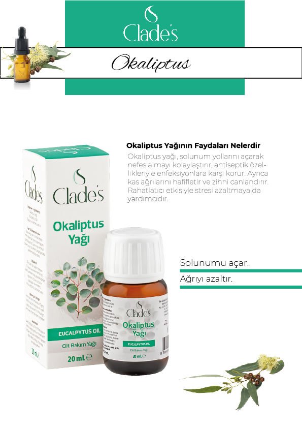 Clades  Okaliptus Yağı 20 ml