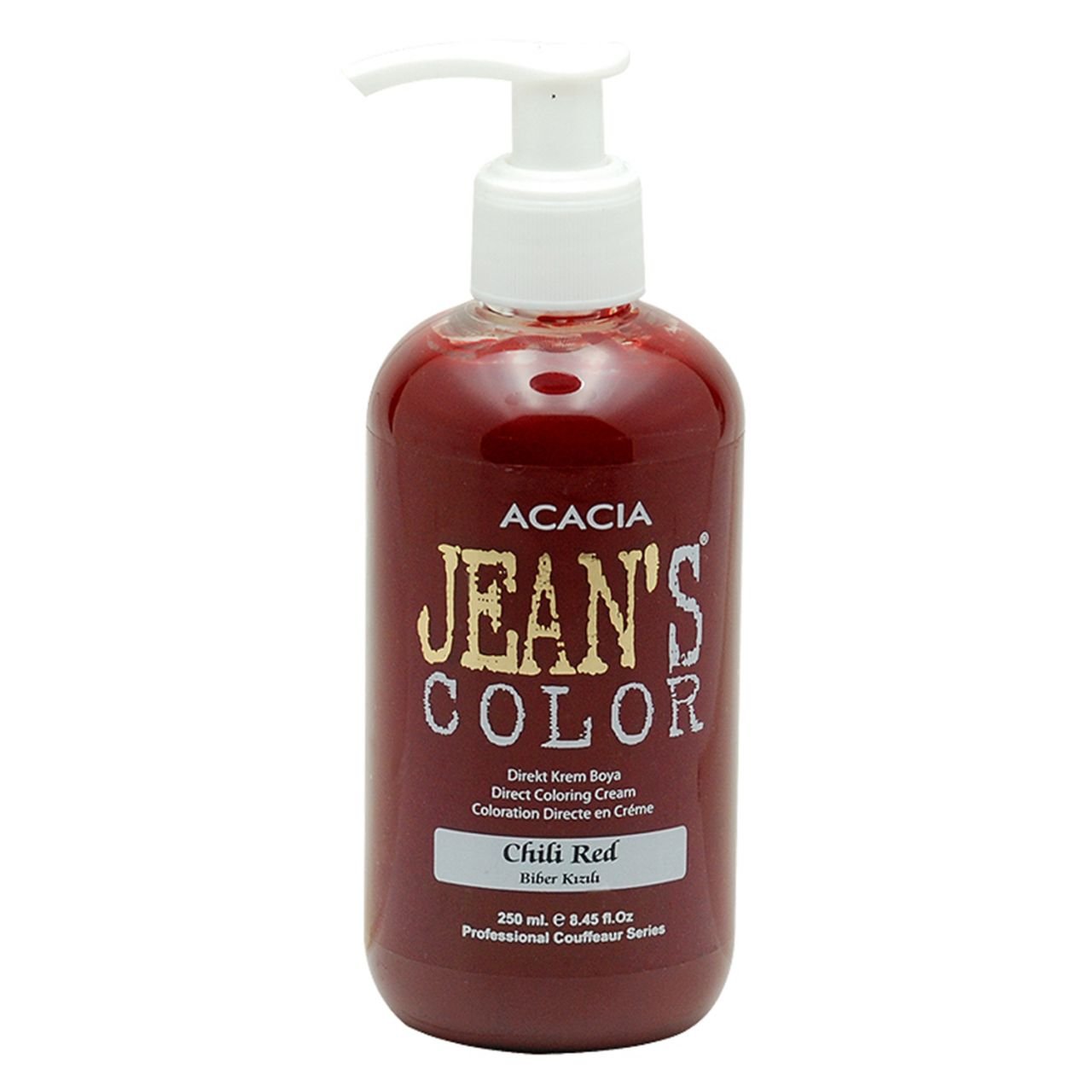 Jean's Color Su Bazlı Amonyaksız Saç Boyası (Biber Kızılı) 250 ml.