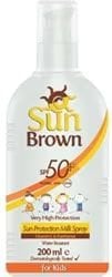 Sun Brown Multi Protect Spf 50 200 ml Güneş Koruyucu Süt Spreyi