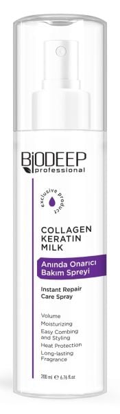 BİODEEP COLLAGEN&KERATİN ANINDA ONARICI BAKIM SPREYİ 200 ML