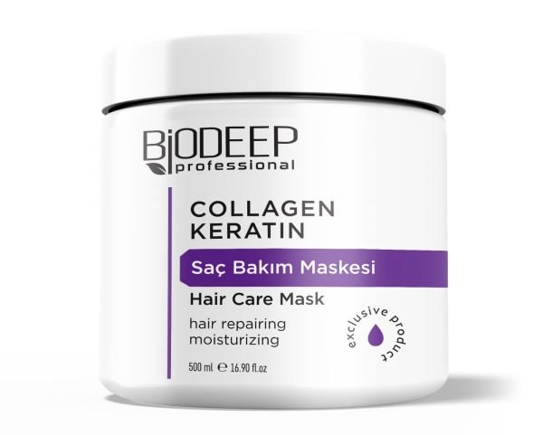 BİODEEP COLLAGEN&KERATİN SAÇ BAKIM MASKESİ 500 ML