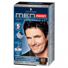 Men Perfect Amonyaksız Jel Saç Boyası - Kahve Siyah 80