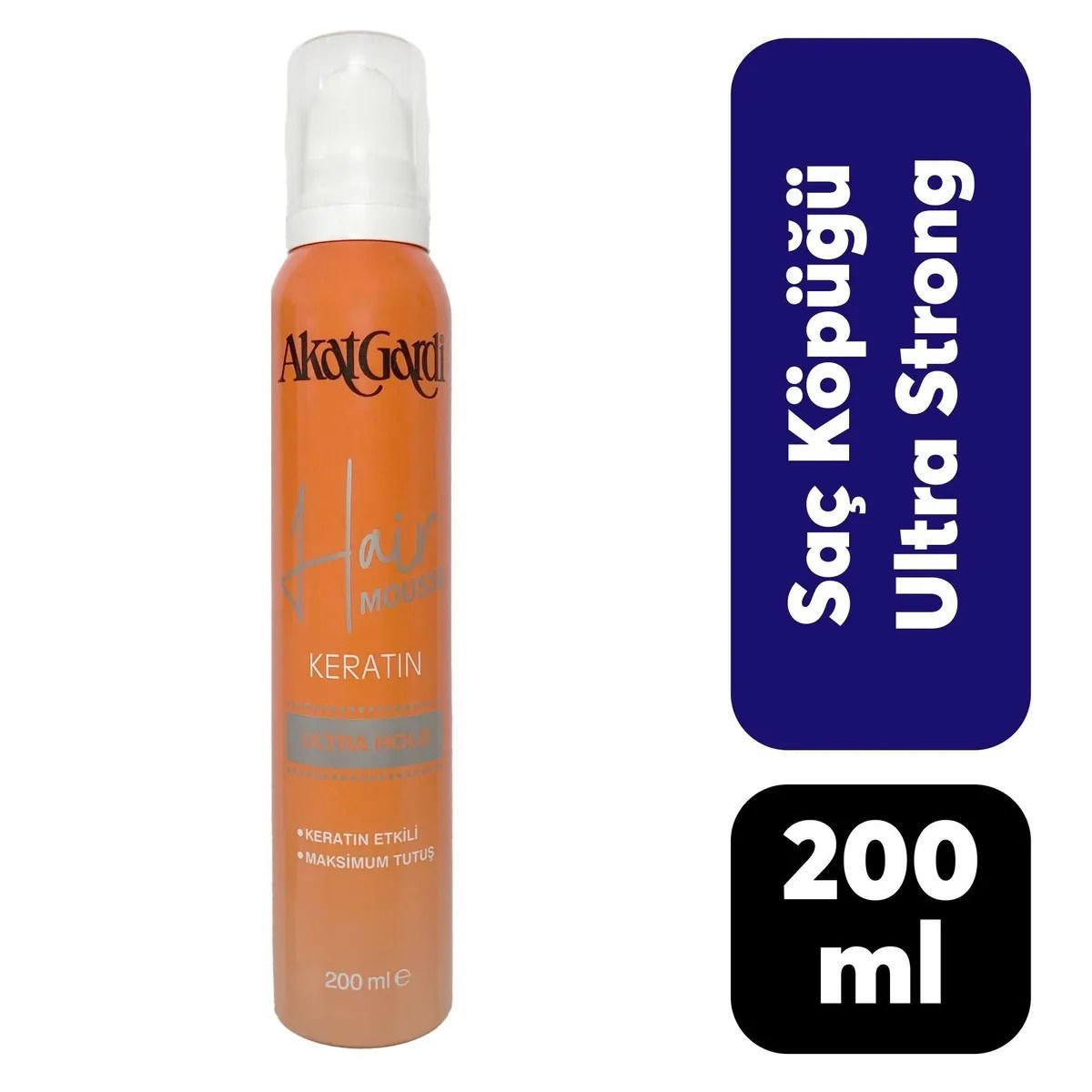 Akat Gardi Ultra Hold Keratin İçerikli Saç Köpüğü (Maksimum Tutuş) 200 ml.