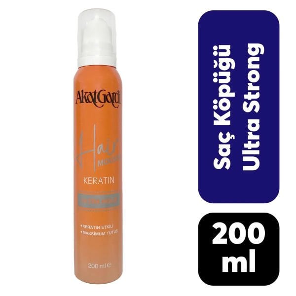 Akat Gardi Ultra Hold Keratin İçerikli Saç Köpüğü (Maksimum Tutuş) 200 ml.