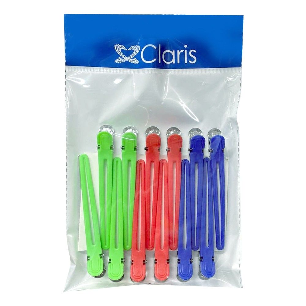 Claris Metal Renkli Saç Pensi 12' li C - 32701