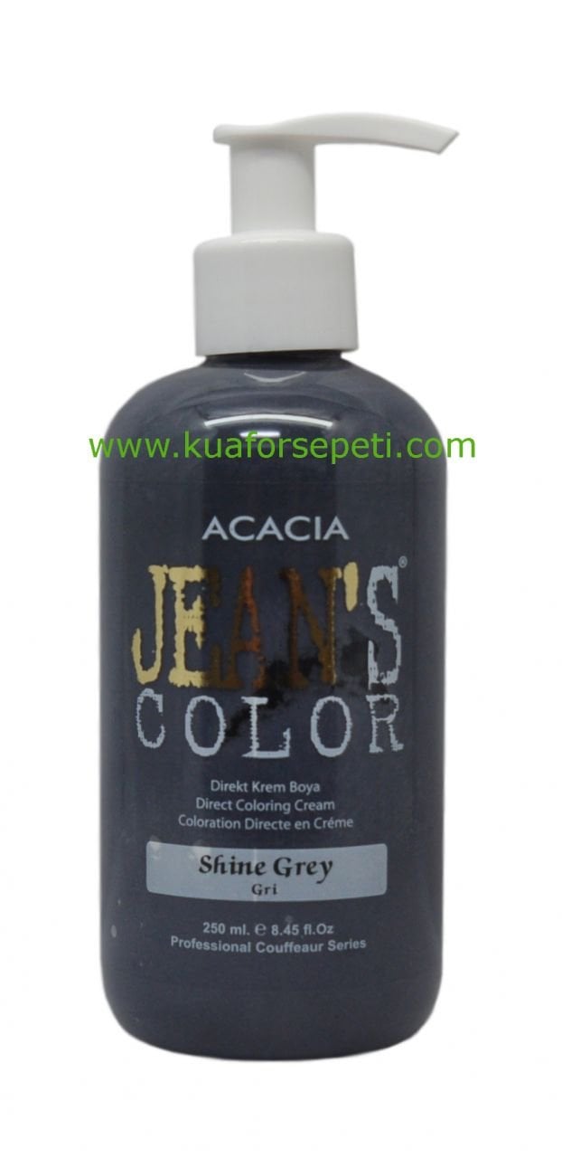 Jean's Color Su Bazlı Amonyaksız Saç Boyası (Gri) 250 ml.