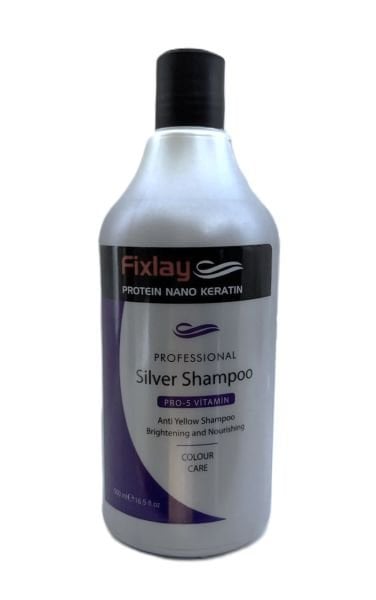 Fixlay Silver Mor Şampuan 500 ml