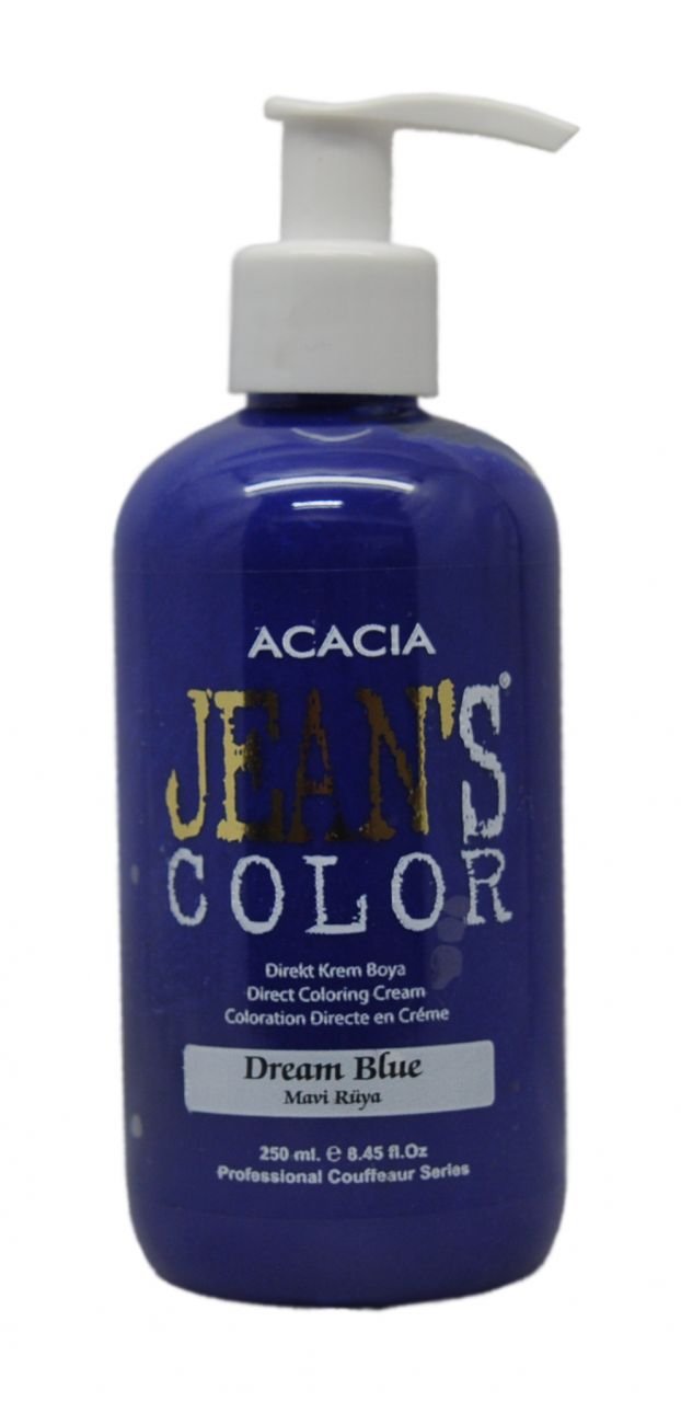 Jean's Color Su Bazlı Amonyaksız Saç Boyası (Mavi Rüya) 250 ml.