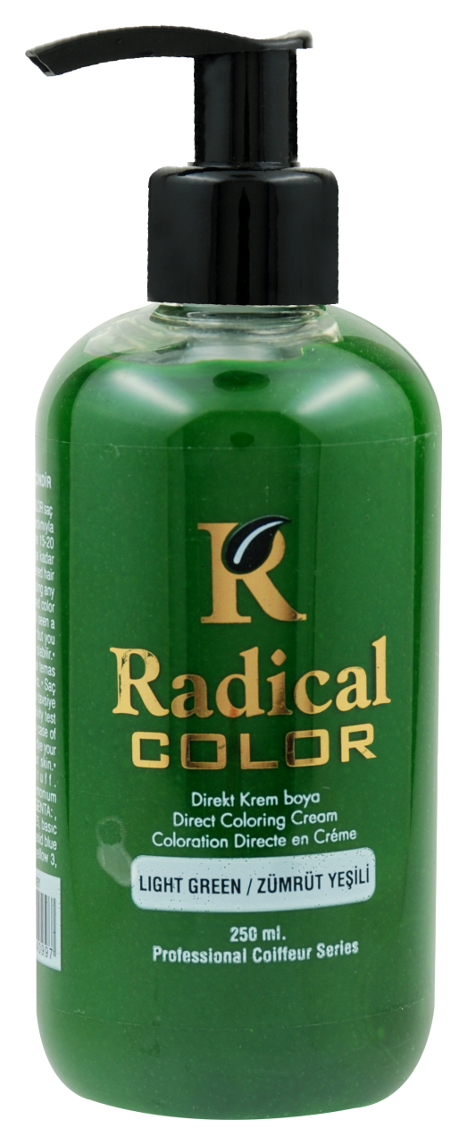 Radical Color Su Bazlı Saç Boyası (Zümrüt Yeşili) 250 ml