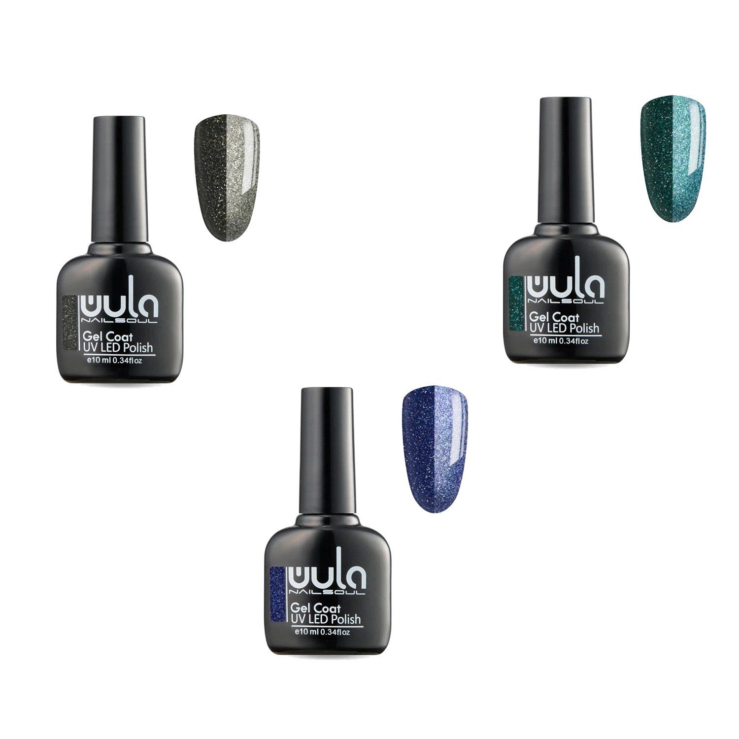 Wula Nailsoul Lunar Shine Kalıcı Oje Seti 3 Parça 10 ML (Ton 713 - Ton 712 - Ton 711)