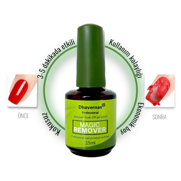 Nail Master Hızlı Kalıcı Oje Çıkarıcı (Sökücü) Magic Remover 15ML
