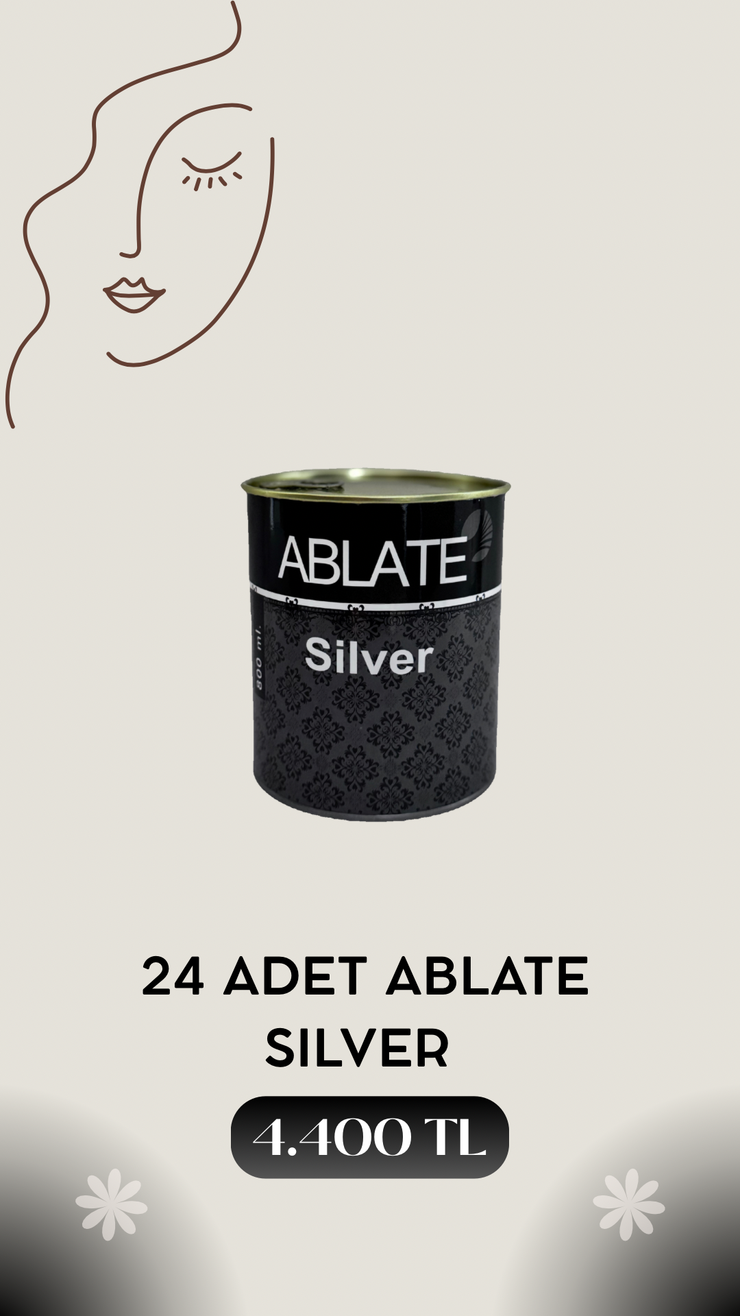 Ablate Konserve Ağda Silver 24x800ml
