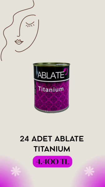 Ablate Konserve Ağda Titanyum Pudralı 24x800 ml