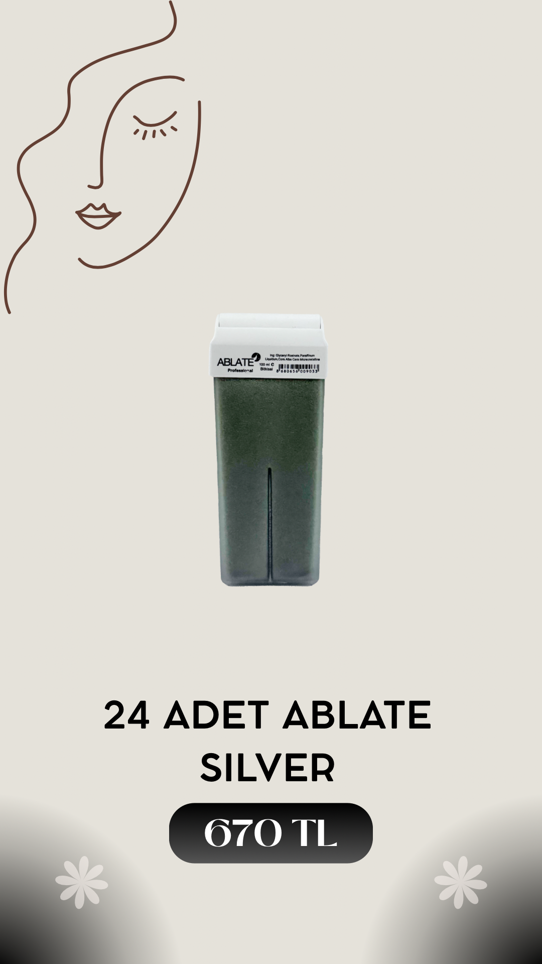 Ablate Kartuş Ağda Silver 24x100 ml