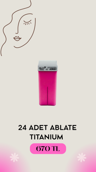Ablate Kartuş Ağda Titanyum Pudralı 24x100 ml