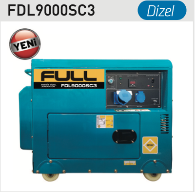 Full FDL 9000SC3 380V Dizel Kabinli Jeneratör