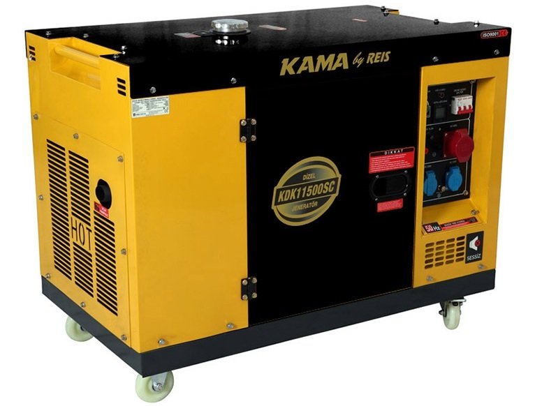 Kama KDK 11500 SC 11 kVA Monofaze Kabinli Dizel Jeneratör
