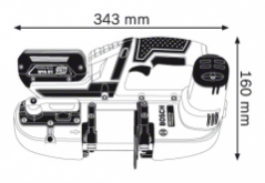 Bosch GCB 18 V-LI Akülü Şerit Testere 36 V 2 Akülü