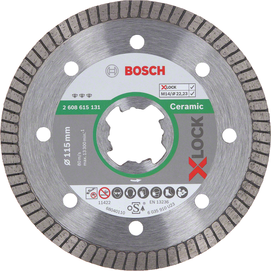 Bosch X-Lock 115 lik Best For Ceramic Extra Clean