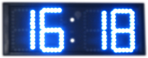 Dijital LED Saat Termometre (Mavi 16cm)