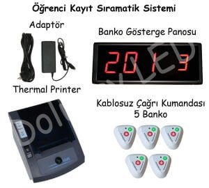 Öğrenci Kayıt Sıramatik 5 Kullanıcı