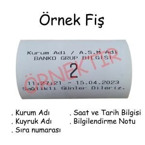 Sıramatik Butonlu Yazıcı Dört Buton