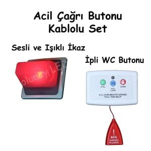 Acil Çağrı Butonu ve Işıklı İkaz Seti